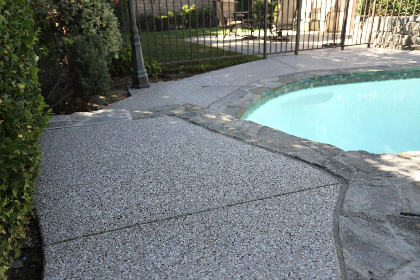 Concrete pool decks